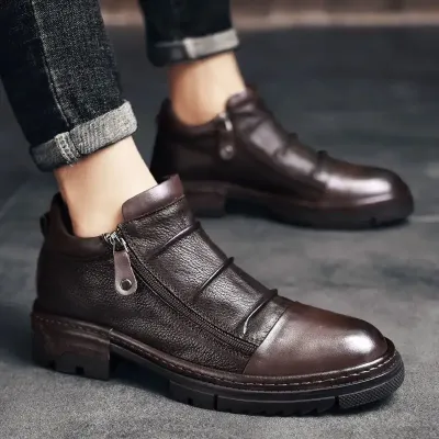MEN'S LEATHER CASUAL FASHIONABLE SHOES