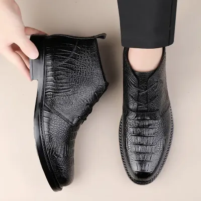 MEN GOOD QUALITY ELEGANT LEATHER BOOTS