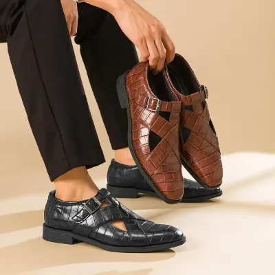 MEN'S CASUAL FLAT LEATHER SHOES
