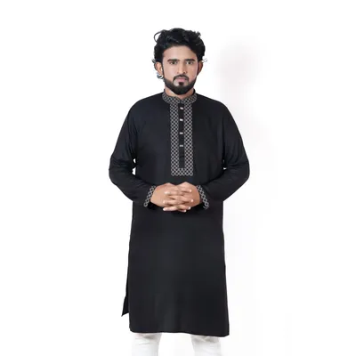 MIDNIGHT SNOWN MEN'S PANJABI 