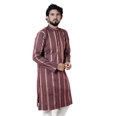  SUNSET STRIPE MEN'S PANJABI