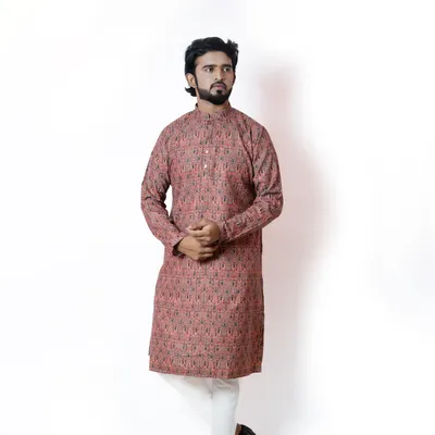 REGAL RED LUXURY MEN'S PANJABI 