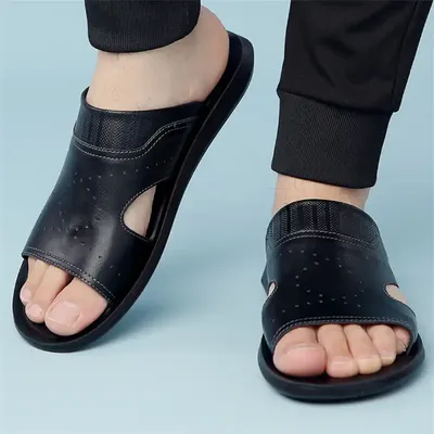 SUMMER NEW MEN'S LEATHER SLIPPER