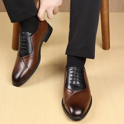 OXFORD MEN LEATHER S TIE SHOE