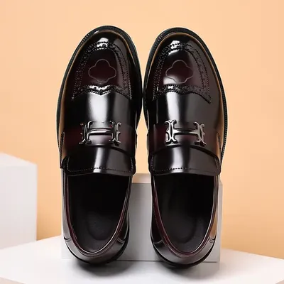 BEAD MATTE CRAFT LEATHER SHOES