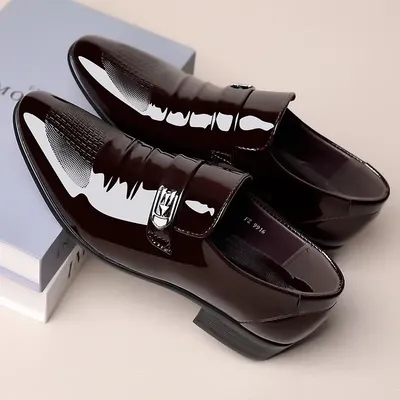  BRITISH KOREAN VERSION POINTED GROOM WEDDING SHOES