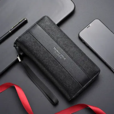  MEN'S LONG WALLET ZIPPER CLUTCH BAG 