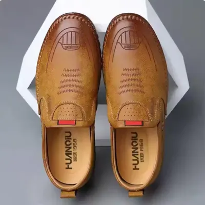 MEN'S FASHION LEATHER DRIVING SHOES
