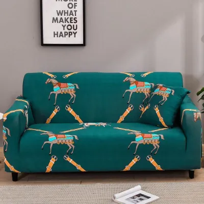 Custom Printed 3 Seat Thicken knitting Stretch Sofa Slipcover Couch Sofa Covers