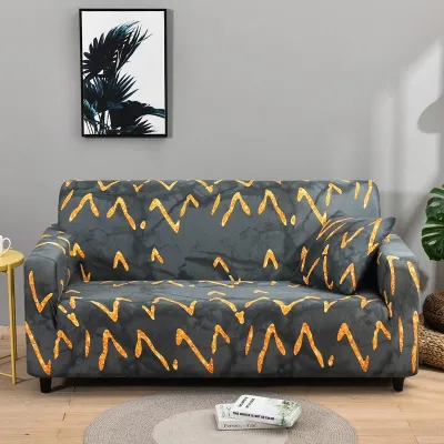 Custom Printed 3 Seat Thicken knitting Stretch Sofa Slipcover Couch Sofa Covers