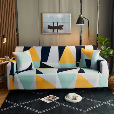 Modern block design Sofa Cover
