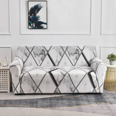Modern block design Sofa Cover Printed 