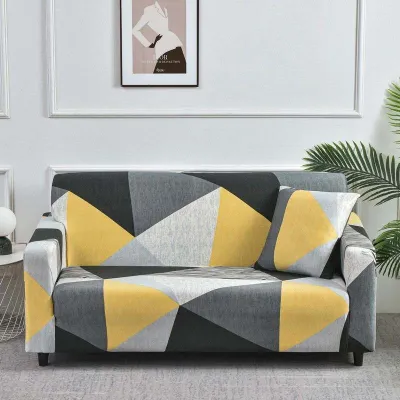 print geometric elastic sofa cover 