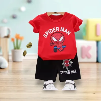 Spider Man Printed Tshirt Set
