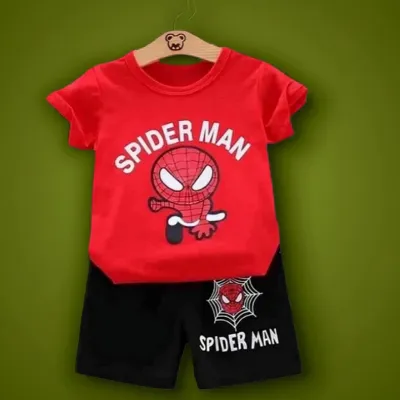 Spider Man Printed Tshirt Set