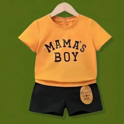 Mama's Boy Printed T-shirt set