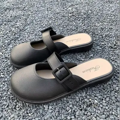OUTDOOR HALF SLIDES FLAT SLIPPERS