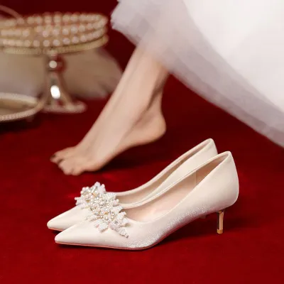 WOMEN FRENCH WEDDING SHOES