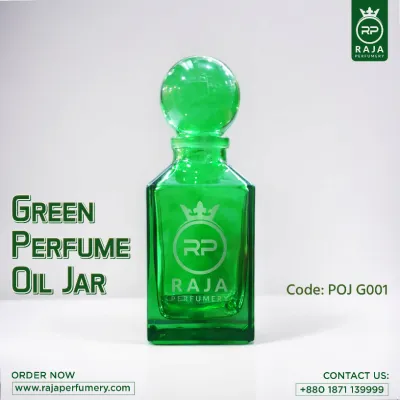 Green Perfume Oil Jar