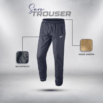 Snow Trouser- Black With Cuff