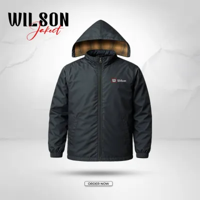 104- Hooded Windbreaker With Inner Padding – Anther Gray (উইলসন জ্যাকেট – গ্রে)