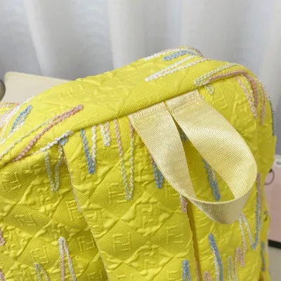  Backpacks Large Capacity Premium quality Light Yellow Without Accessories