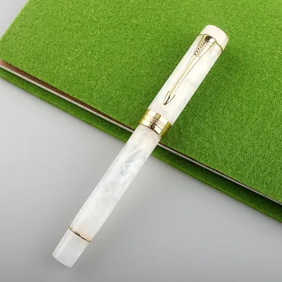  Jinhao 100 Fountain Pen Marble White Mini