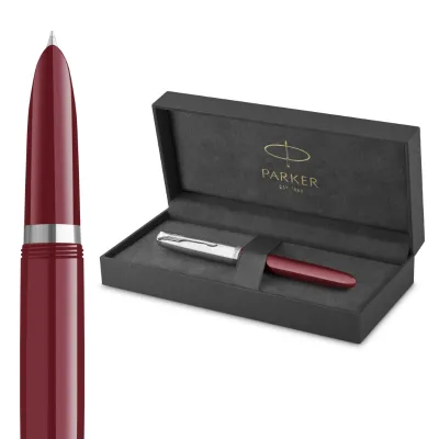 Parker 51 Fountain Pen Burgundy Acrylic & Chrome Trim Fountain pen