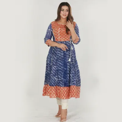 Neel-chhoya Tie dye printed Gawn