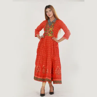 Rong Tuli Printed Gawn