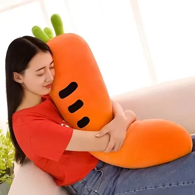Soft Stuffed Carrot Toy Pillow for Gift