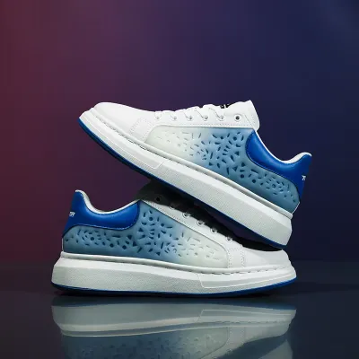 white/blue
