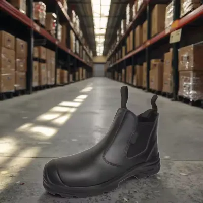 MEN STEEL TOE FULL GRAIN LEATHER BOOTS