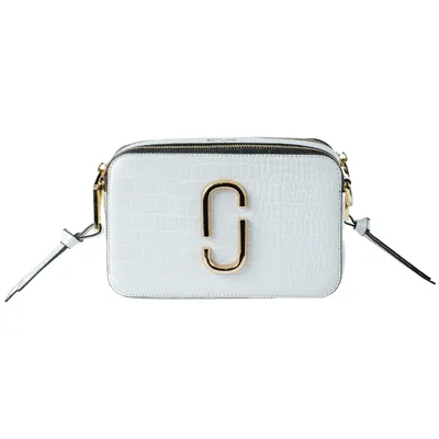 Coco Croc Cross Body Bag-T-White