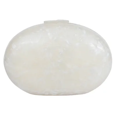 Dolce Acrylic Clutch-Beige