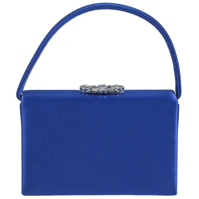 Viola Satin Purse-Royal Blue