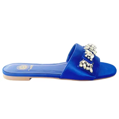 VIOLA SATIN FLAT-BLUE