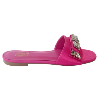 VIOLA SATIN FLAT-FUSCHIA