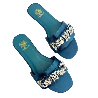 VIOLA SATIN FLAT-TEAL