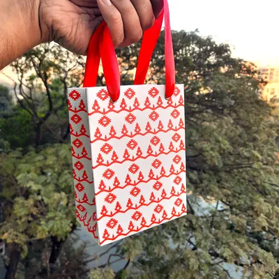 Jamdani Mini Gift Bag