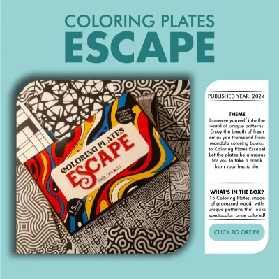 Coloring Plates Escape (15 Plates)