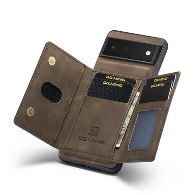 Google Pixel 10 Pro XL All Model Leather Phone Case With Magnetic Card Wallet