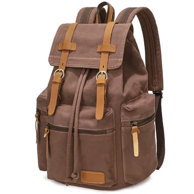High End Retro Canvas Backpack