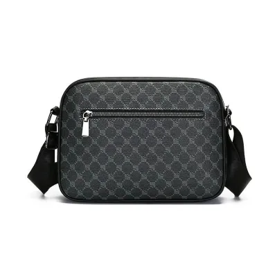 Crossbody Messenger Bag – Plaid Print Stylish & Versatile for Business & Travel
