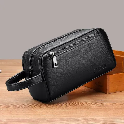 High-End Leather Business Clutch Bag | Multifunctional Handbag