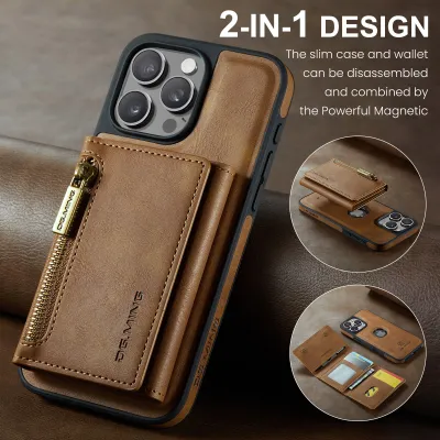 iPhone 16 Pro Max All Model wireless charging phone case IP15 Pro Max magnetic card holder protective cover
