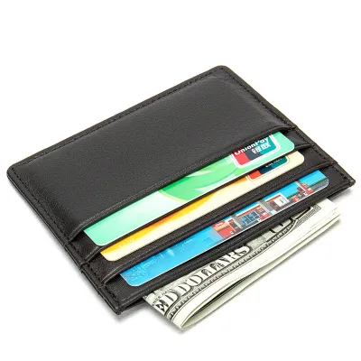 Genuine Leather Card Holder – Ultra-Light, Wear-Resistant, Minimalist Design
