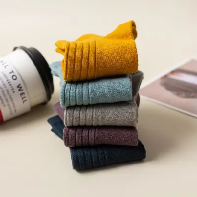 (5 Pairs) Genuine Cotton Anti-Friction Socks – Sweat Absorbing, Breathable & Comfortable Socks