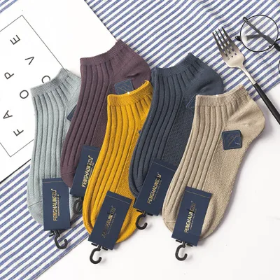 (5 Pairs) Genuine Cotton Anti-Friction Socks – Sweat Absorbing, Breathable & Comfortable Socks