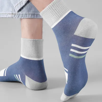(5 Pairs) Premium Cotton Socks for Men – Anti-Friction, Breathable & Durable Design